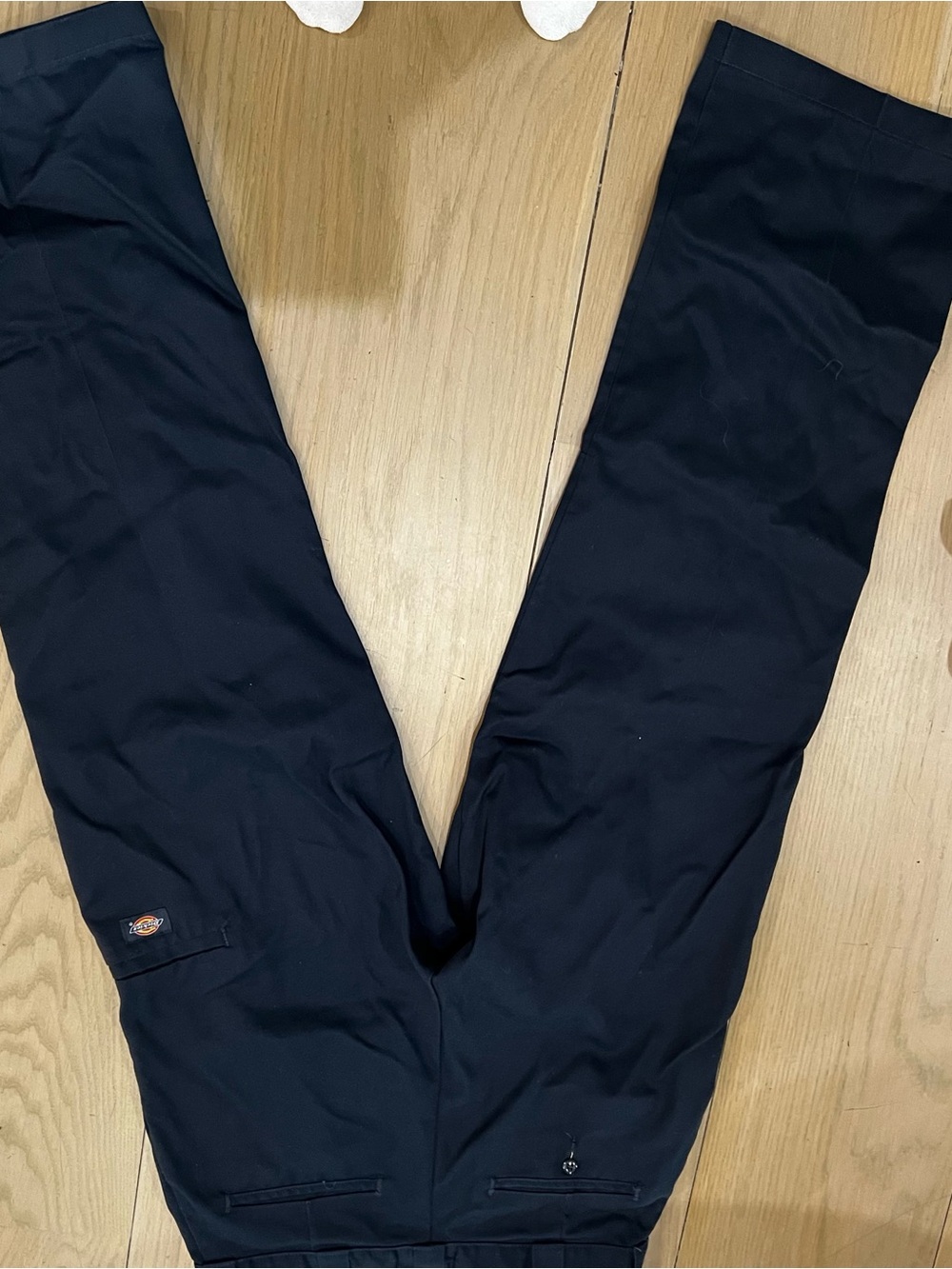 Dickies Men’s Dark Navy double knee Work Pants - Picture 4 of 5